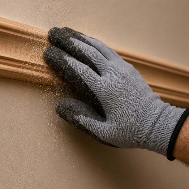 Sanding trim and moulding